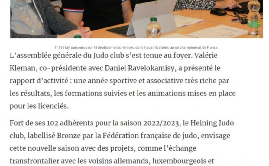 Judo club : favoriser les échanges frontaliers Le Républicain Lorrain - 11 déc. 2023 à 19:59